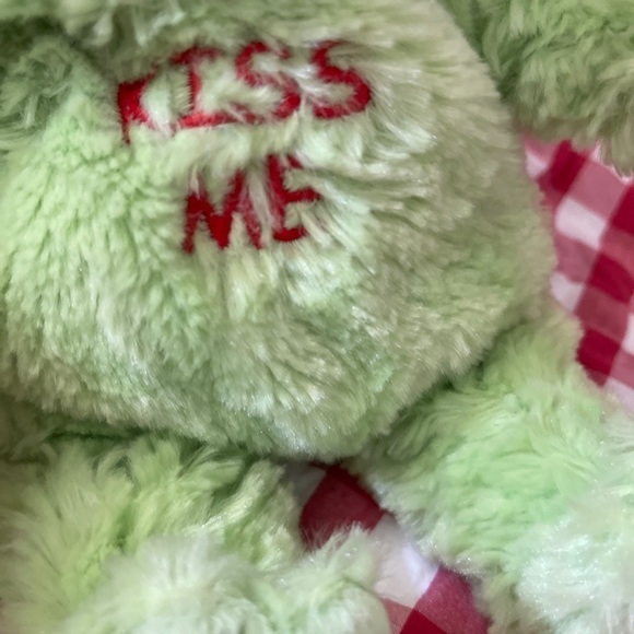 2004 Starbucks “Kiss Me” Plush Bright Green Bearista Teddy Bear - Picture 3 of 8